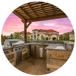 patio covered with a pergola