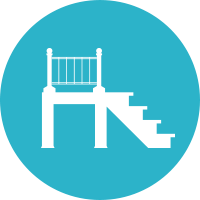 stairs and railing icon