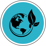 The Earth with a plant around it